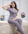 Summer Special Cord Set Pc 1019 Hosiery Cotton Night Suits
